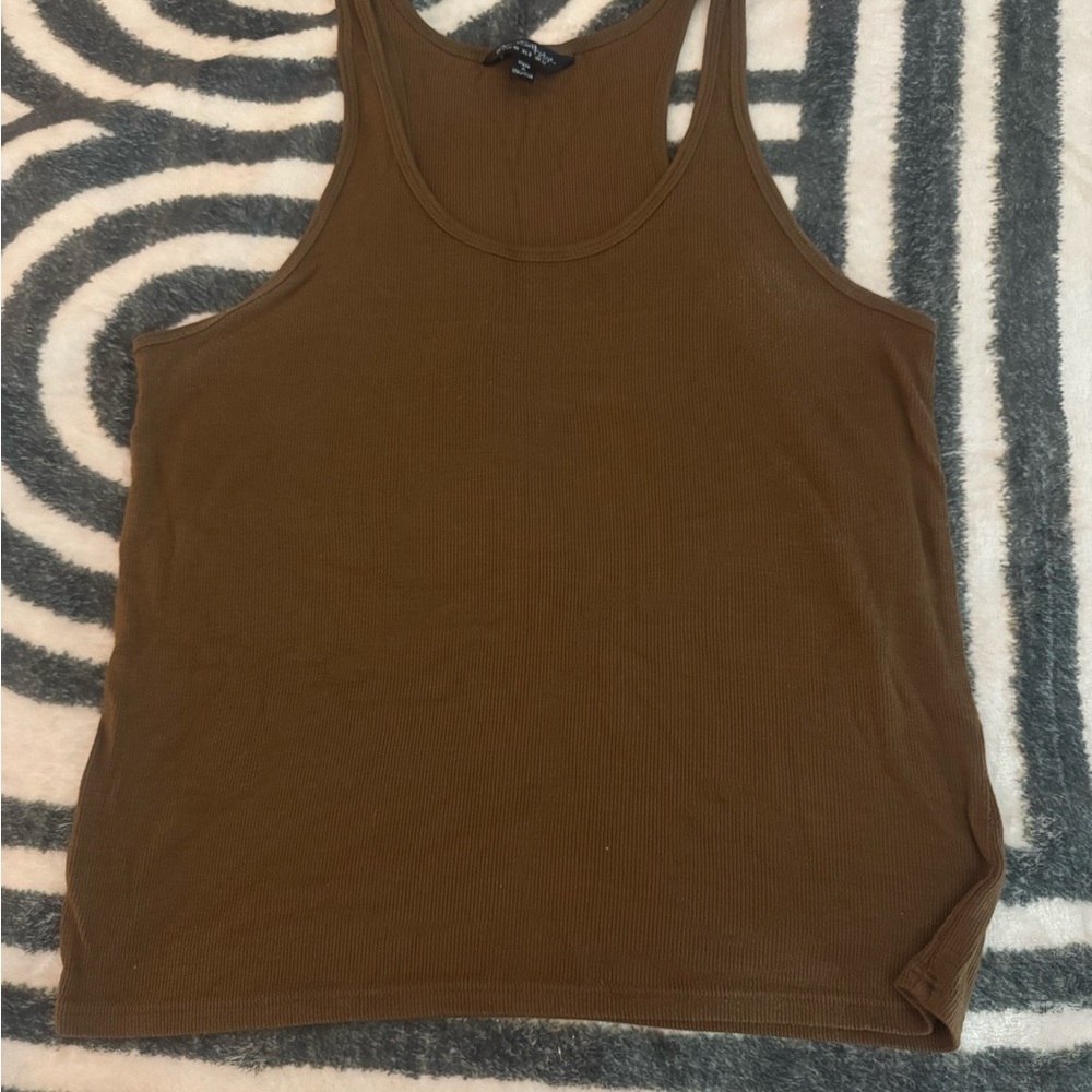 Miss Selfridge Brown Tank Top